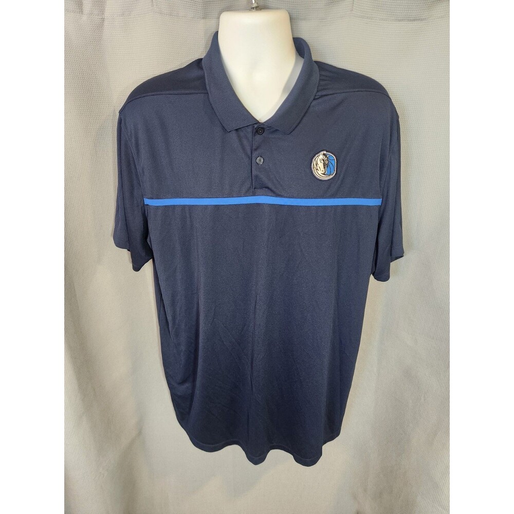 Men’s Nike Dri-FIT Dallas‎ Mavericks Polo Shirt Blue Size XXL Basketball NBA EUC